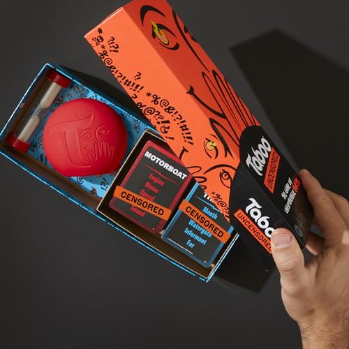 Image of Hasbro Gaming Taboo Uncensored Board Game for Adults Only | Ages 17+ | 4+ Players | 20 Mins. Avg. | Hilarious NSFW Party Games for Adults