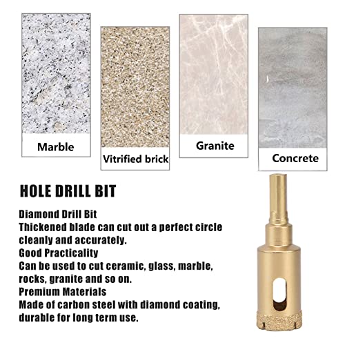 Broca para azulejos 20 mm con punta de acero y recubrimiento de diamante miniatura 4