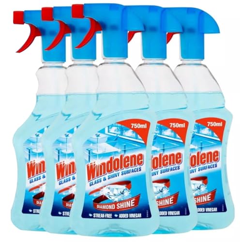 Windolene Glass & Shiny Surfaces Trigger Spray 500ml Pack of 5 - 558508 x 5 - packaging may vary