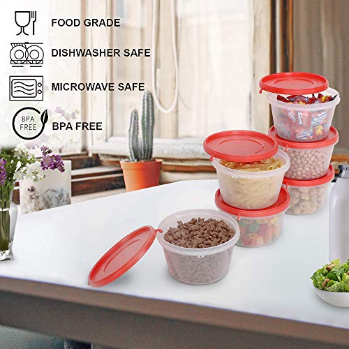 Image of Cutting EDGE Nesterware 750ml Stackable Container (Set of 6, Light Red)