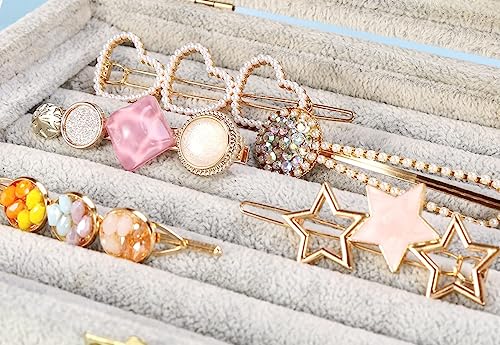 ANNACREATIONS Korean Style Pearl Metal Hair clips, Plastic Pearl Barrettes Hairpin for Women & Girls(Pink) 8 count (Pack of 1) - Image 6