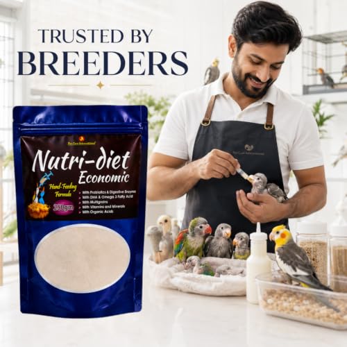 Image of Pet Care International (PCI) Economic Nutri-Diet Hand Feeding Formula || Healthy Baby Bird with All Essential Nutrients (250grm)