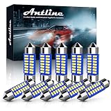 Antline DE3175 DE3021 DE3022 3175 31MM 1.22”LED Bulb White, Super Bright Canbus Error Free 12 Volt Replacements for Interior Dome Map Vanity Mirror Sun Visor Lights (Pack of 10)
