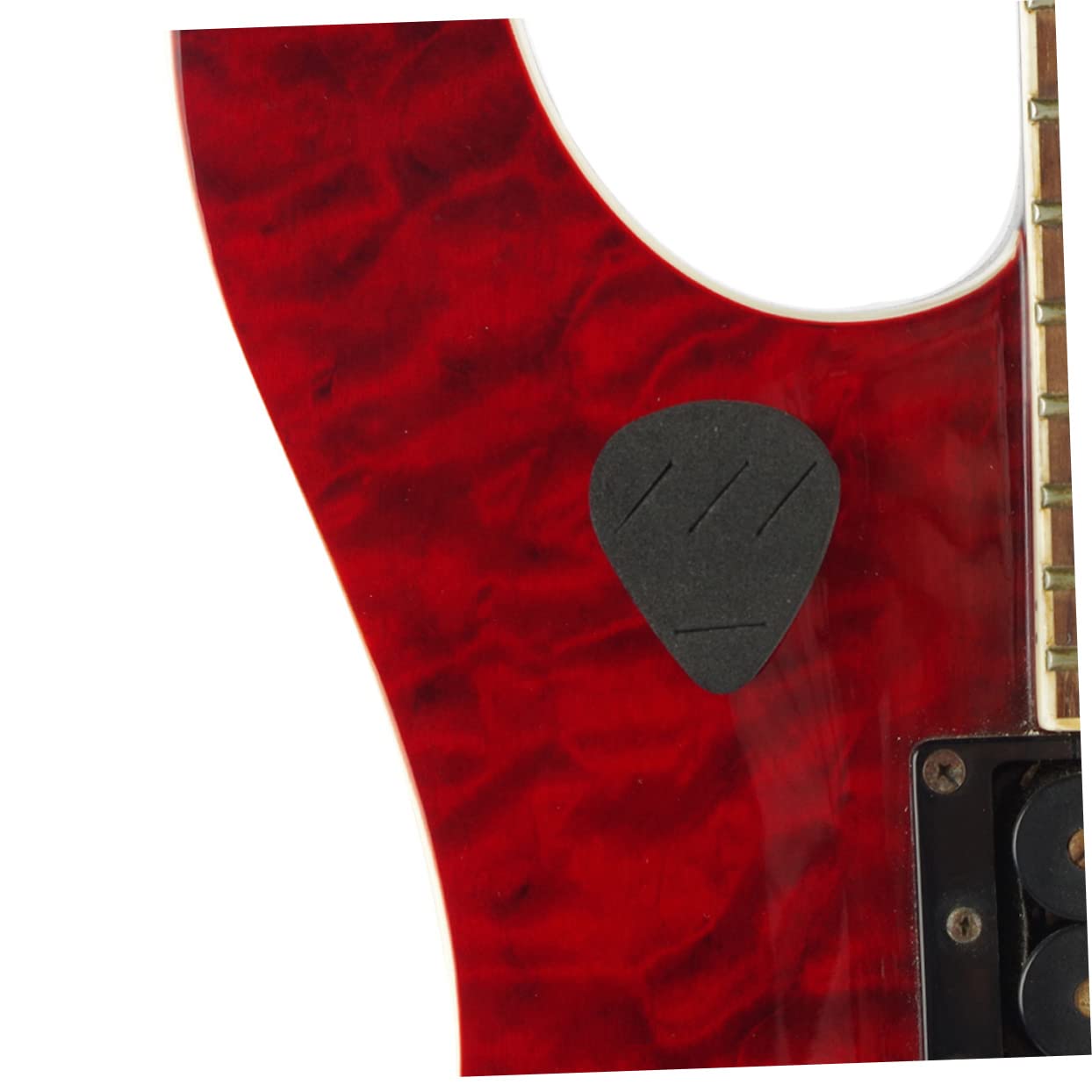 Vaguelly 5Pcs Portable Guitar Pick Storage Box Durable Eva Guitar Plectrum Cases Design for Electric Acoustic Bass Ukulele Picks