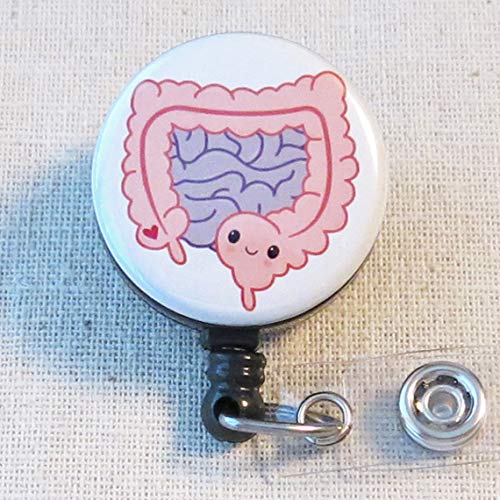 COLON Badge Reel, Fun Badge Holder, GI Intestines Badge Reel, Gastroenterology Badge Gift