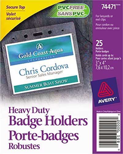 AVE74471 - Avery Top Loading Horizontal Badge Holder