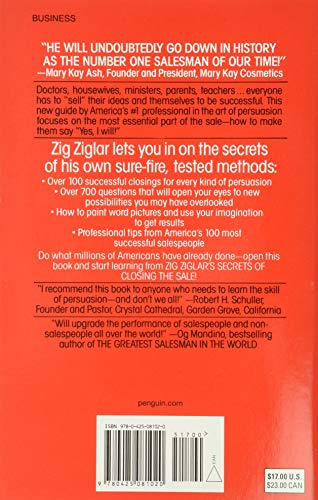 Zig Ziglar's Secrets of Closing the Sale: For Anyone Who Must Get Others to Say Yes!