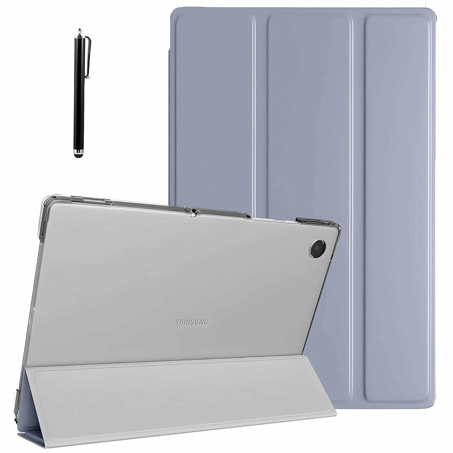 ProElite Cover for Samsung Galaxy Tab A9 8.7 inch Case Cover, Smart Flip Case Cover for Samsung Galaxy Tab A9 8.7 inch Translucent Back with Stylus Pen, Lavender-image-36