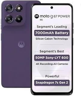 Motorola G67 Power (Pantone Parachute Purple, 8GB RAM, 128GB Storage)