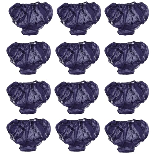 Cabilock Bragas Desechables de Tela No Tejida 25 Piezas, Ropa Interior de SPA Azul Oscuro, Calzoncillos Transpirables para Viajes y Posparto, Pantalones Cómodos y Prácticos para Sauna