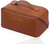 Necessaire de Maquiagem Grande Capacidade à Prova d'Água – Bolsa de Viagem Portátil para Cosméticos e Higiene Pessoal - Tubarão Stores