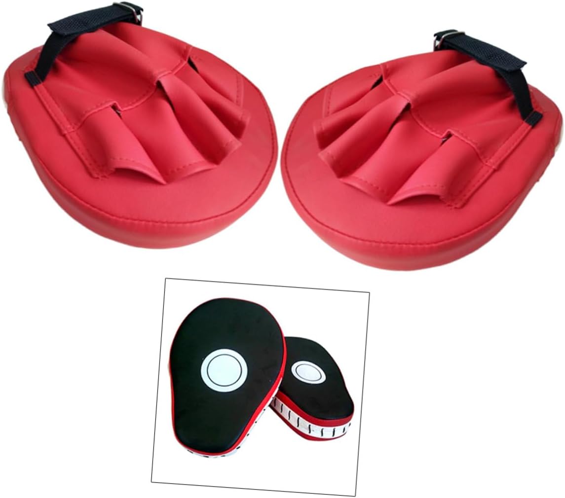 Curved Kickboxing Training Pads Ergonomic Hand Feet Arc Design for Taekwondo and Boxing Durable Pu Leather Pair for Striking and Protection for Teens and Adults