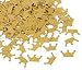Topoox Gold Glitter Crown Confetti Table Decorations for Prince Baby Shower 1st Birthday Party Supplies, Pack of 100