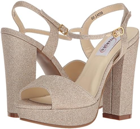 Dyeables, Inc Womens Whitta Platform Dress Sandal, Champagne, 8 M US | Image 6