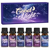 SALUBRITO Sauber Ätherische Öle Set, Naturrein Aromatherapie Duftöl für Diffuser, Kerzenherstellung - Gute Nacht, Gut ausgeruht, Ruhe, Süßer Traum, Schlafzeit, Lavendelbrise