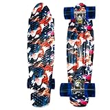 hdfj12142 22 Pouces Pas Cher Planche à roulettes Sport de Plein air antidérapant Pont Cruiser Board Mini Planches à roulettes en Plastique pour Enfants de 12 Ans C