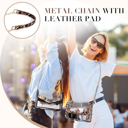 Image of Missnine Clear Bag for Stadium Events Clear Crossbody Purse Stadium Approved Women Transparent Shoulder Bag for Concerts