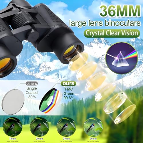 Binoculares para adultos con alta potencia y visión HD miniatura 2