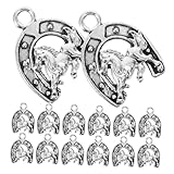 Matériau en alliage : fabriqués en alliage, breloques sont à la fois durables et résistantes au ternissement, garantissant une durable, bijoux de cheval pour femmes, breloque en fer à cheval