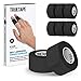 Produktbild TRUETAPE Fingerpflaster | 8x Rollen selbsthaftende Pflaster für die Finger (2,5cm x 4,5m) | Tape Verband selbstklebend I Schmutzabweisendes Pflasterband I schmale Haftbandage (Schwarz)