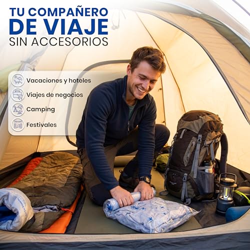 Miniatura 6 de Bolsas De Compresión Para Viajar Myhodo, 10 Piezas 5x 60x40cm 5x 50x35cm Viaja Ligero, Fáciles De Usar Sin Uso De Aspiradora, Bolsas Al Vacio Ropa Para Maletas Y Mochilas, Almacenamiento Al Vacío