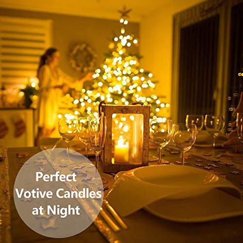 Novelty Place Battery Operated Flickering Flameless Led Votive Candles (Pack Of 24) #TOP5