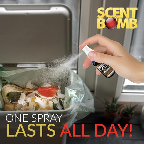 Image of Scent Bomb Air Freshener Spray, Long-Lasting Odor Eliminator - Effective Deodorizer for Home & Car, Fresh Room Spray for Kitchen, Bathroom & Smell Neutralizer - 1 oz Pack of 4, Sandalwood Scent