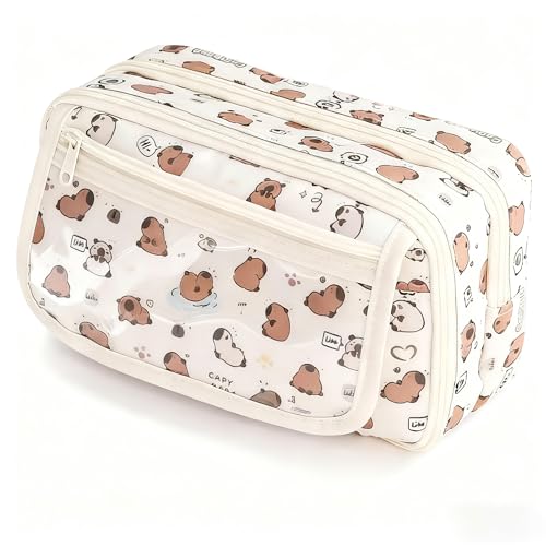 JUTOROSY Large Capacity Anime Pencil Case 9-Compartment Pen Organizer