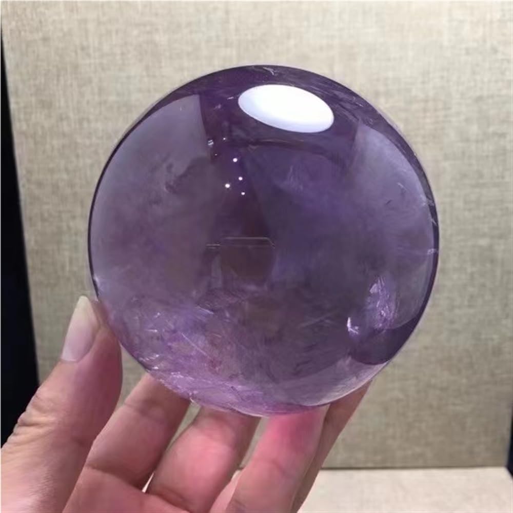 SHFTQXSLAT Decorative Ornaments Amethyst Quartz Stone Sphere Crystal Ball (Size : 550-600g)