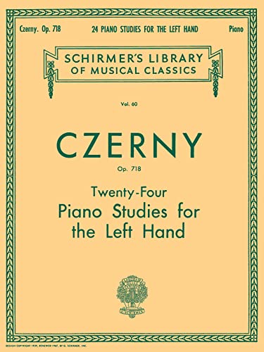 Czerny: Twenty-Four Piano Studies for the Left Hand, Op. 718