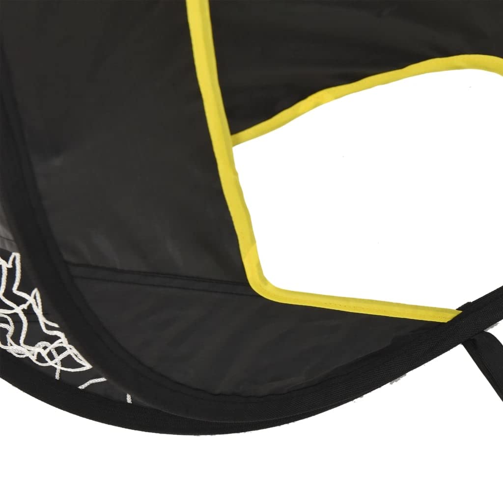 Fußballtor mit Torwand 120x80x80 cm Polyester Popup Trainingstor mit Tor Netz faltbar tragbar für Garten Outdoor Indoor Kinder Erwachsene Spaß Zubehör