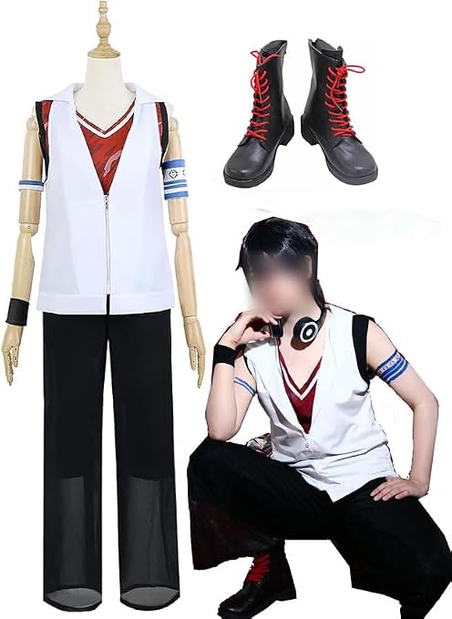 【当日発送】夢追翔　にじさんじ 共通衣装 コスプレ 衣装 ウィッグ　靴　Lサイズ 51DFEZlRSPL._AC_SY679_.jpg