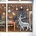 Produktbild Yuson Girl Weihnachten Aufkleber Fenster Groß Süß Elch Abnehmbare Weihnachten Deko Wandtattoo Weihnachten Statisch Haftende PVC Aufkleber Fensteraufkleber Wandaufkleber Weihnachten