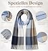 Chalier Fashion Winter Karierter Schal Damen Fransen, Geschenke für Frauen