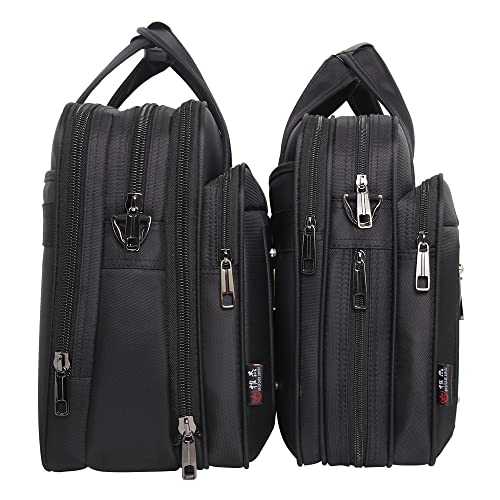 Large Briefcases For Men Canvas Tote Bag Laptop Case Computer Bag Business Work Bag Office2