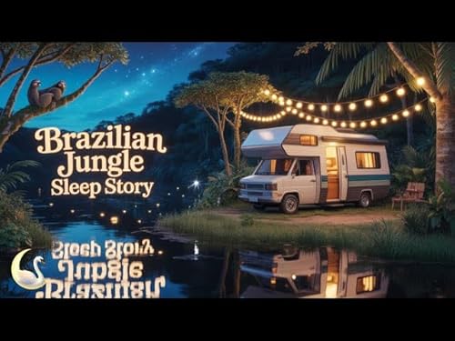 『🏕️ Camp in the Amazon Jungle 🐒 RV Park 🥱 Sleep Story 😴』のカバーアート
