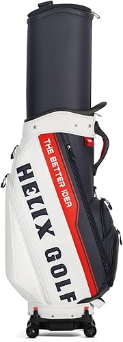 Miniatura 23 de HELIX -Bolsa de carrito de golf de golf, fácil de transportar, bolsa retráctil para carrito de golf con chasis de ruedas de bloqueo y empuñadura