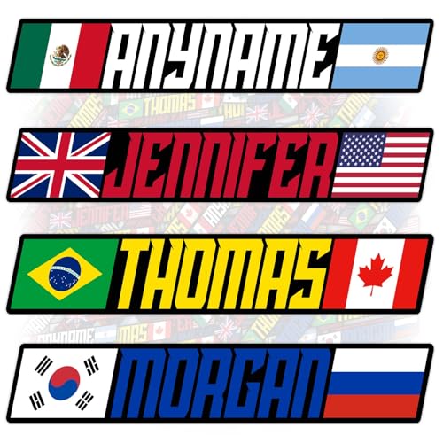Personalized Racing Name Team Sticker Custom Motorsport Vinyl Decal Tow
