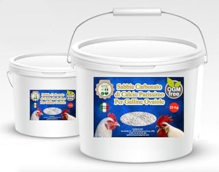 Sabbia Carbonato di Calcio Purissimo Ottimo per Galline Ovaiole Vaso richidibile - riponibile (8 Kg)