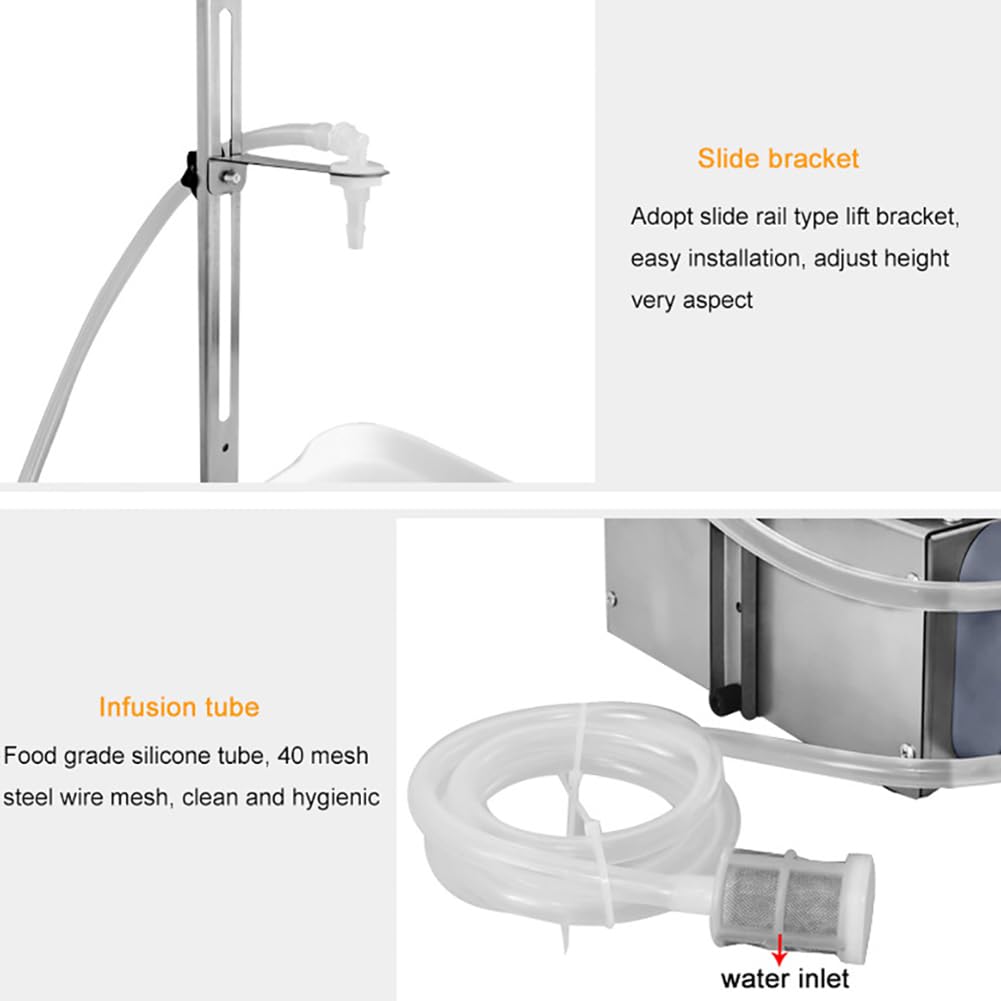 Máquina de llenado de líquidos, llenadora de pesaje automática con velocidad ajustable, caudal máximo de 1200 ml/min, altura ajustable para aceites esenciales, perfumes, líquidos orales