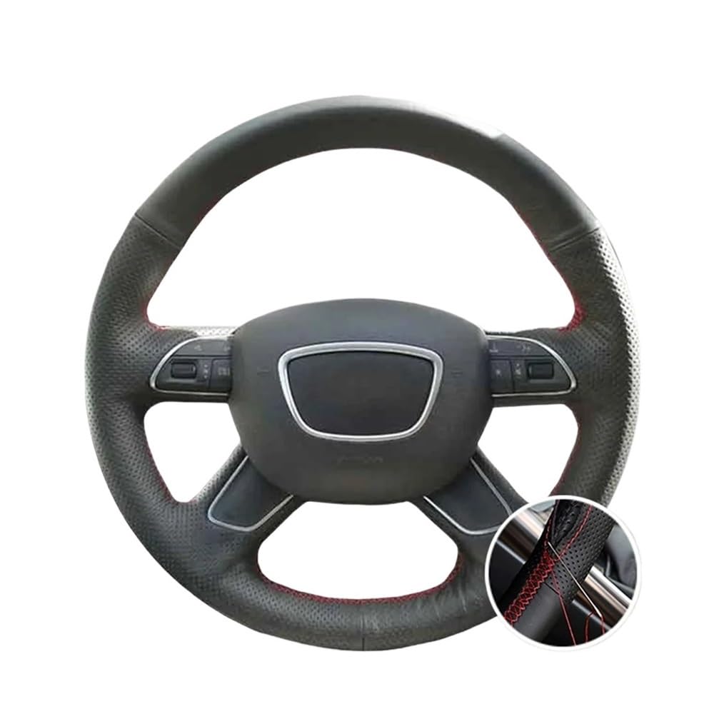 Funda para Volante de Coche de Microfibra PU para Q7 Q3 Q5 A4 B8 2014 2015 A6 C7, Accesorios Interiores.