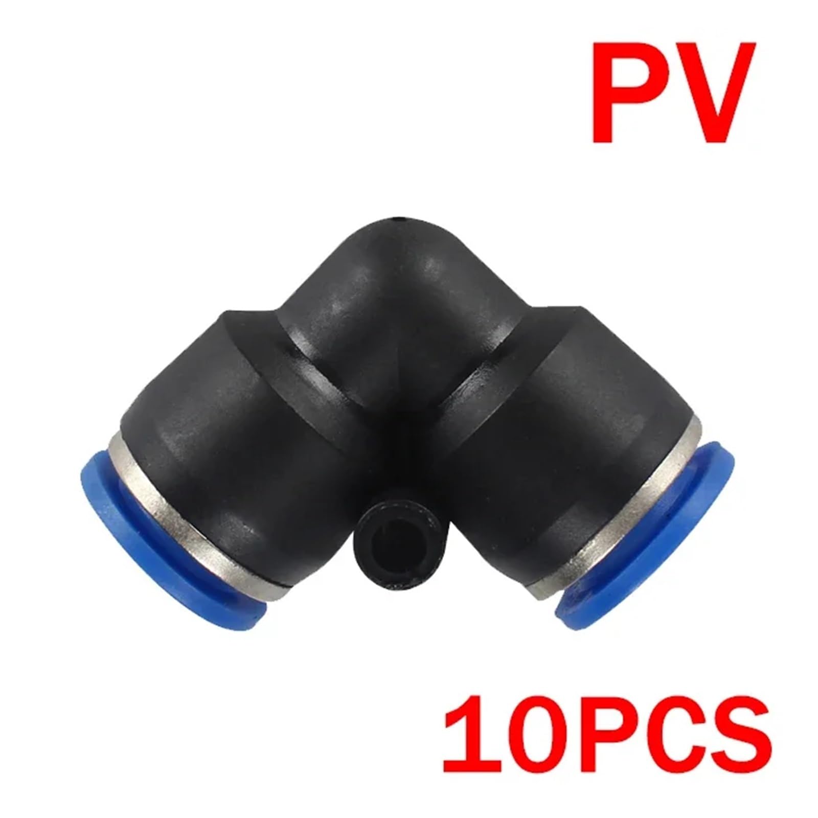 5 Pezzi Raccordi Pneumatici Connettori for Tubi dell'Aria in plastica 4 mm 6 mm 8 mm 10 mm 12 mm Raccordo for Tubo dell'Aria(PV(10PCS),6mm)