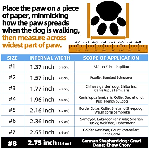 Jzxoiva Dog Shoes For Large Dogs Boots, Waterproof Dog Booties For Hardwood Floors, Outdoor Paw Protector With Reflective Strips For Hot Pavement Winter Snow Hiking Booties 4Pcs/Set #TOP2