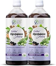 Fytika Glycobalance Juice – 1L | Blend of 13 Ayurvedic Herbs | Amla, Guduchi, Methi, Neem, Karela, Jamun | 100% Ayurvedic Herbal Juice for Men & Women (Pack of 2)