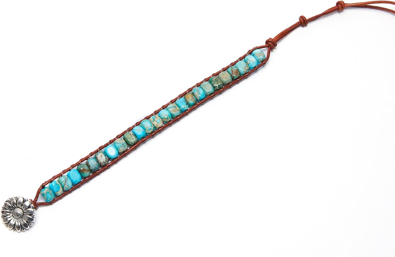 ZOSOJONA 7 Chakra Bracelet Bohemian Handmade Leather Wrap Healing Protection Natural Stone Yoga Beaded Bracelets Boho Friendship Jewelry - Image 3