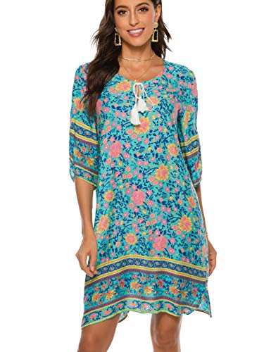 Halife Womens Oversized Bathing Suit Swimsuit Cover Ups Beach Dresses Kaftan Tunic Green Xxl #TOP1