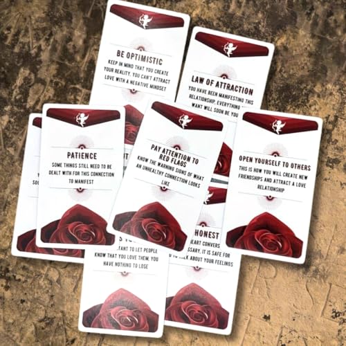 Image of PATPAT 53Pcs Angel of Love Inspiration Cards Deck - Romantic Love Oracle Cards for Guidance, Self-Reflection, Tarot Reading, Party Games, Personal Growth, & Unique Gift Ideas