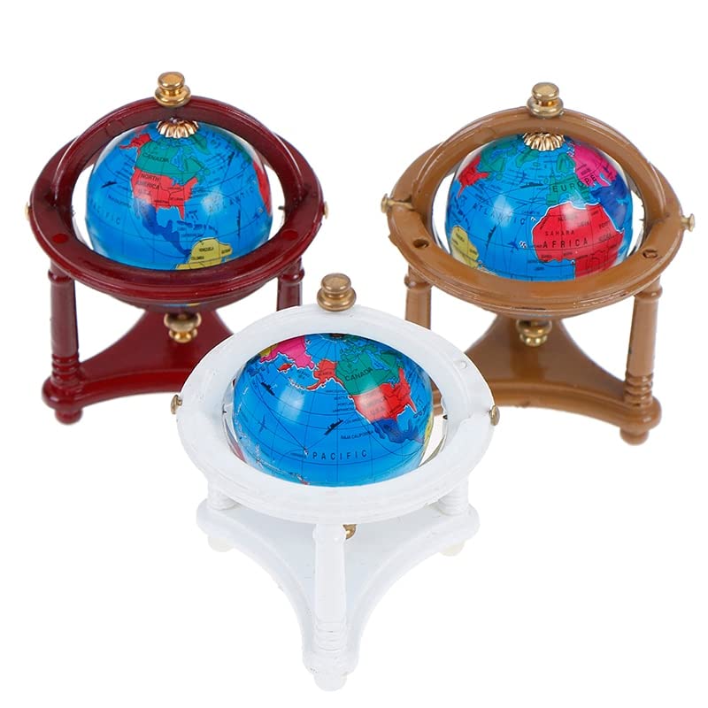 Globe Terrestre Miniature En Plastique - Environ 2,7x4 Cm, Pour Maison De Poupée, Déco Ou Accessoire Photo - 13