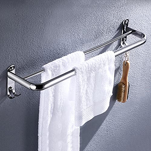 Porte-serviettes sans perçage mural en acier inoxydable 60 cm - 5