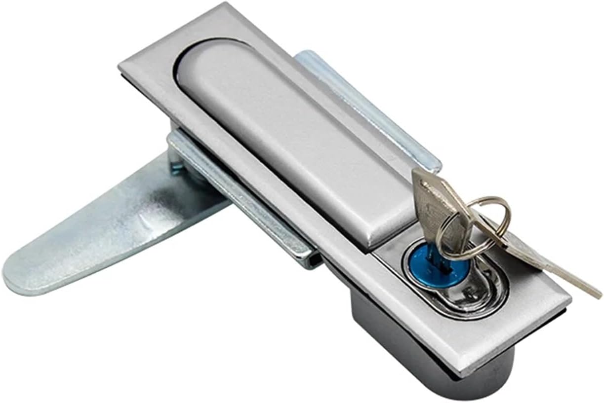 Power Distribution Box Electric Cabinet Smaller Bounce Handle Lock Equipment Control Cabinet Door Button Bounce Handle Locks 1Pcs(Blue)